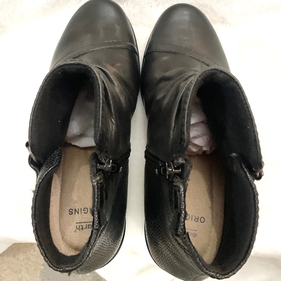 BLACK EARTH ORIGINS MARIETTA MALCOLM SLOUCHY WESTERN BOHO ANKLE BOOTS SZ 6.5M - Picture 12 of 16